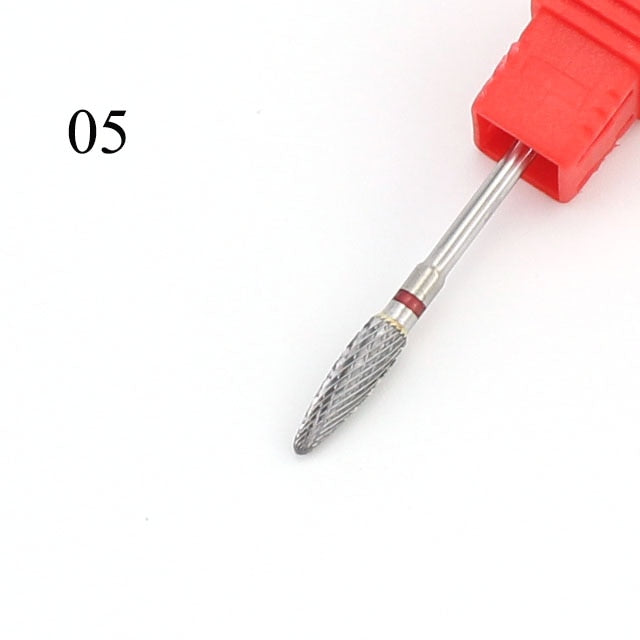 Tungsten Carbide Nail Drill Bit Milling Cutter Eletric Manicure Machine Equipment Cuticle Clean Burr Pedicure Accessories Tools