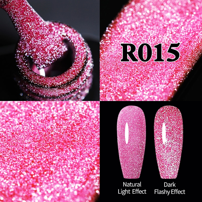 UR SUGAR Sparkling Gel Nail Polish Reflective Glitter Nail Gel Semi Permanent Nail Art Varnish For Manicures Need Base Top Coat