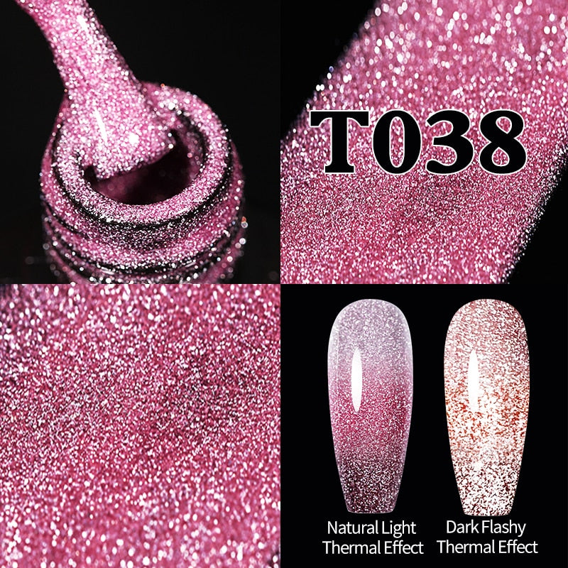 UR SUGAR Sparkling Gel Nail Polish Reflective Glitter Nail Gel Semi Permanent Nail Art Varnish For Manicures Need Base Top Coat