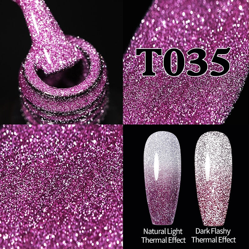 UR SUGAR Sparkling Gel Nail Polish Reflective Glitter Nail Gel Semi Permanent Nail Art Varnish For Manicures Need Base Top Coat