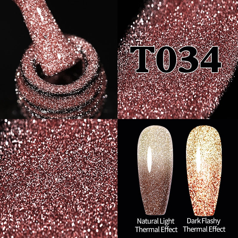 UR SUGAR Sparkling Gel Nail Polish Reflective Glitter Nail Gel Semi Permanent Nail Art Varnish For Manicures Need Base Top Coat