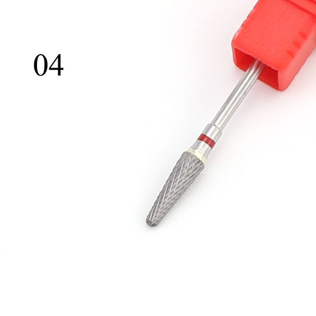 Tungsten Carbide Nail Drill Bit Milling Cutter Eletric Manicure Machine Equipment Cuticle Clean Burr Pedicure Accessories Tools