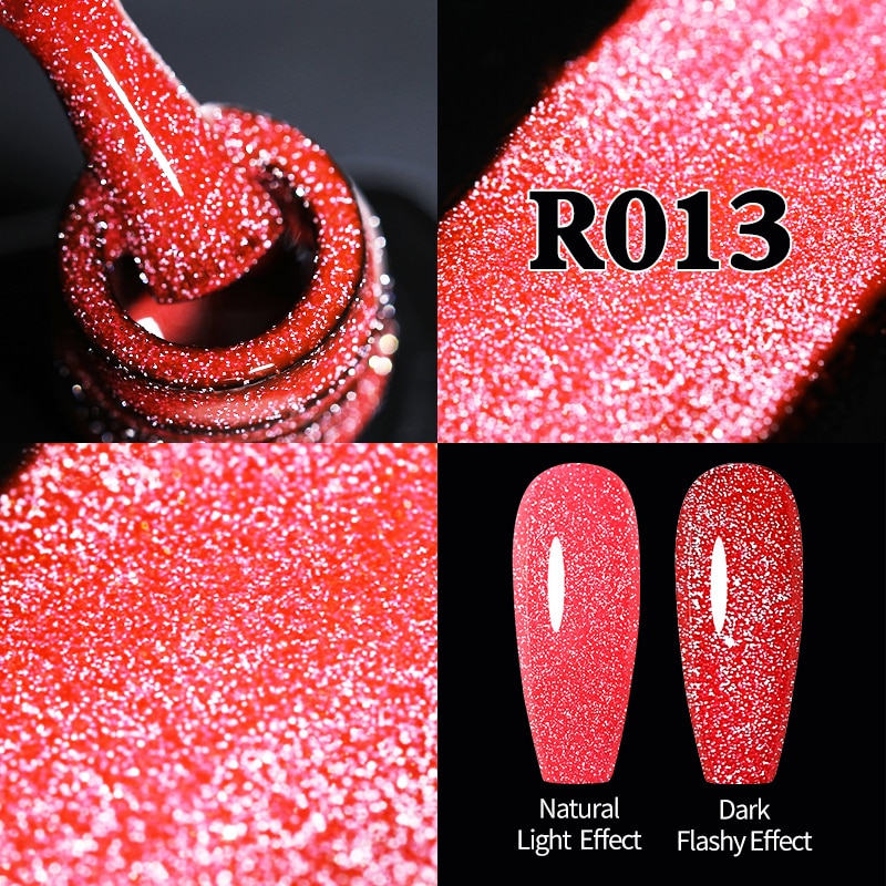 UR SUGAR Sparkling Gel Nail Polish Reflective Glitter Nail Gel Semi Permanent Nail Art Varnish For Manicures Need Base Top Coat