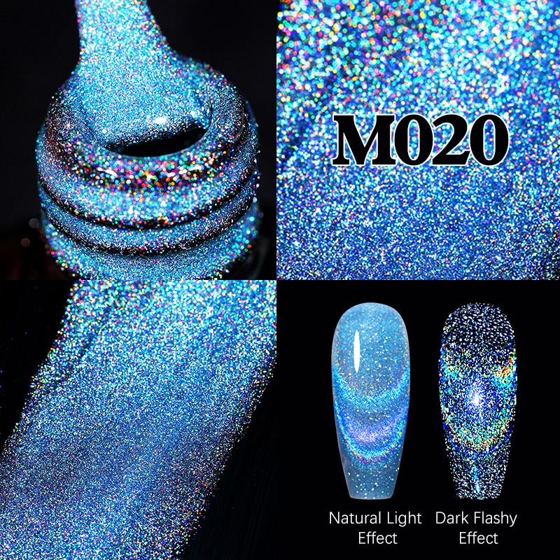 UR SUGAR Sparkling Gel Nail Polish Reflective Glitter Nail Gel Semi Permanent Nail Art Varnish For Manicures Need Base Top Coat